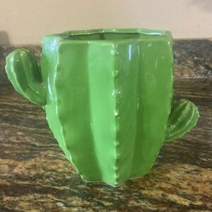 Cactus utensil holder kitchen decor